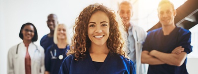 group of diverse healthcare providers