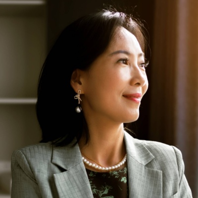 A Japanese CHRO looking out the window.