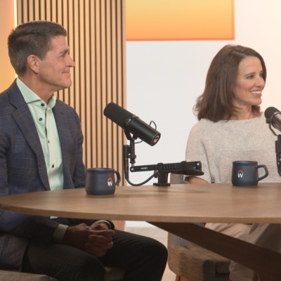 Carl ashley chris at table with microphones