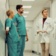 Doctors talking in hallways
