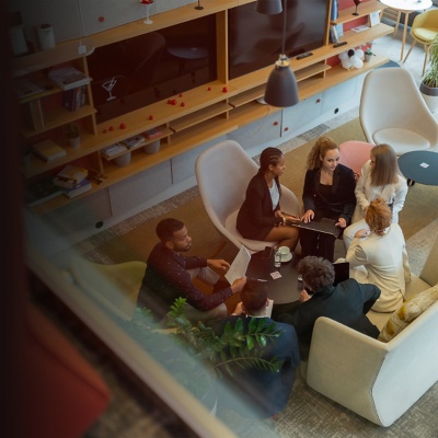Group of colleagues meeting