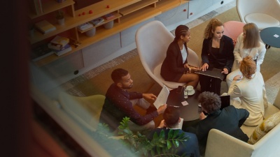 Group of colleagues meeting
