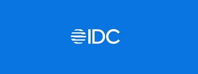 IDC logo on blue background