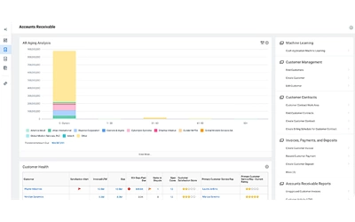 Screenshot of revenue customer collections desktop.