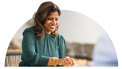 Image of workmate Puja who is a Data Management Manager