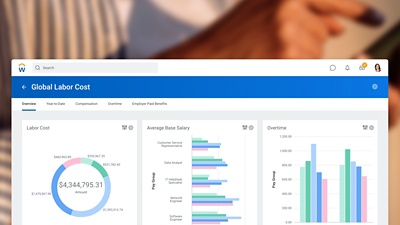 Screenshot of customer dashboard.