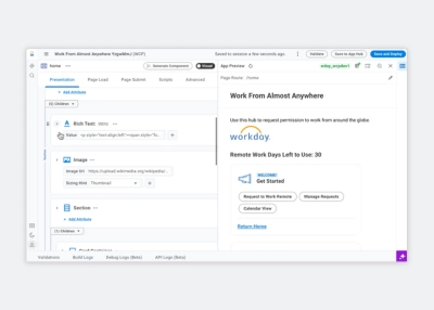 Spielen Sie die Demo zu Workday Extend ab.