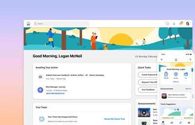 Capture d'cran du tableau de bord d'Employee Experience affichant les widgets d'entretiens de suivi de carrire.