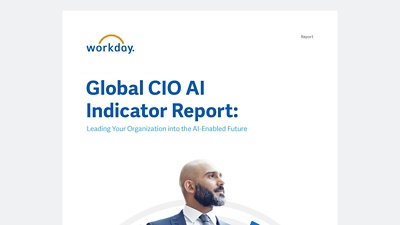Image of cover of Global CIO AI Indicator Report from 鶹ý. 