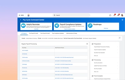 Screenshot van een opdracht voor een betalingscyclus met de ݮƵ-software.