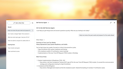 Screenshot of Workday Sana Dashboard.