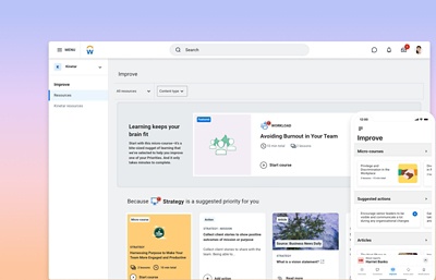 鶹ý Peakon Employee Voice Dashboard showing leadership development.