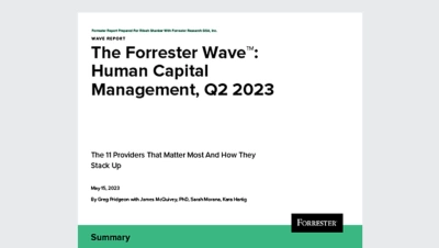 Read The Forrester Wave?: Human Capital Management, Q2 2023 report.