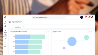 Screenshot of customer dashboard.
