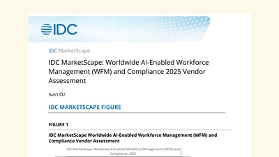 IDC: Worldwide AI-Enabled WFM Vendor Assessment