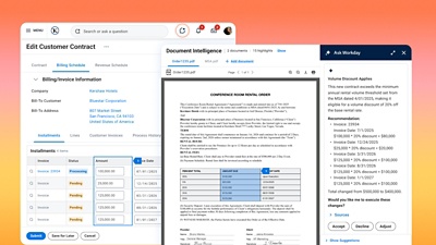 Revenue Contract Agent screenshot.