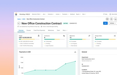 Tablero de mando que muestra una visi��n general del manifiesto de trabajo que permite realizar un seguimiento sencillo de los proyectos en relaci��n con ��reas clave, como los hitos del proyecto, el estado de finalizaci��n y los pagos realizados.