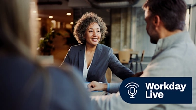 Professional talking about management