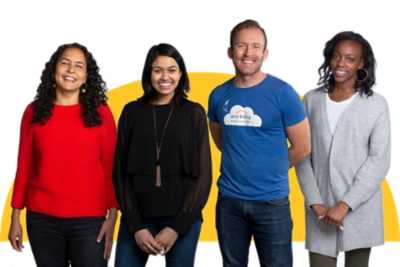 Photo montrant un groupe diversifi de Workmates