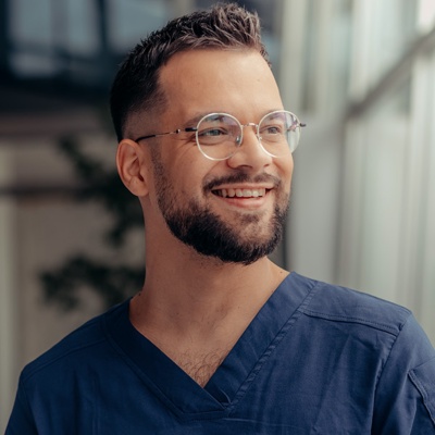 Male nurse in doctor’s office