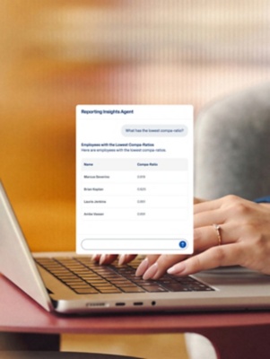 Screen of Reporting Insights Agent.
