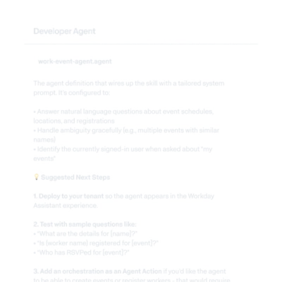 Admin Agent chat interface showing a tax configuration recommendation for operating in Hungary.