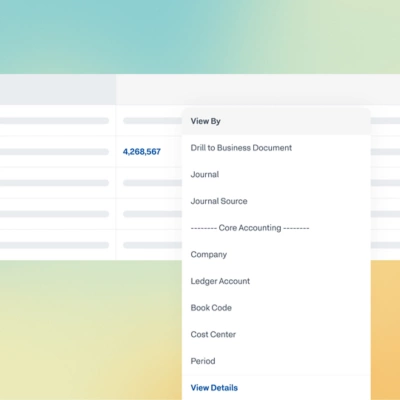 screenshot of Close and Consolidate drop-down menu options