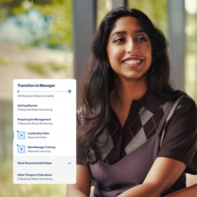 Workday journey guiding an employee through a flexible schedule and time-off transition.