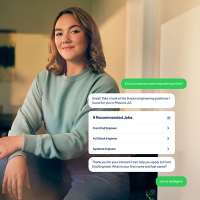 Candidate discovering and applying to jobs on mobile through Workday candidate experience software.