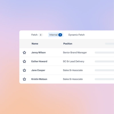 Workday AI Talent Mobility dashboard showing recruiters a list of qualified internal candidates matched to an open role.