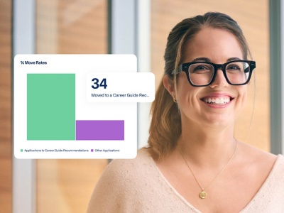 Recruiter, manager, and employee collaborating on internal mobility using Workday AI for Talent Mobility.
