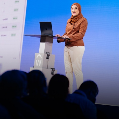 Workday Senior Vice President and General Manager of Data Cloud Yasmeen Ahmad at Workday Rising 2026 in Las Vegas.