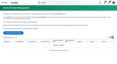 Screenshot of Workday Extend dashboard.