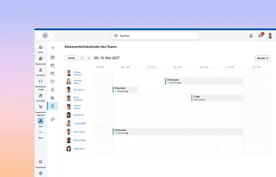 Dashboard f��r Zeit und Abwesenheit mit Urlaubssalden und Zeitanalysen
