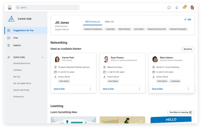 Career Hub para el sector público federal