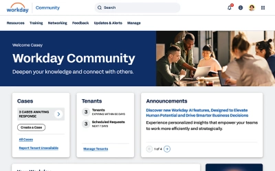 Screenshot der 鶹ý Community-Startseite