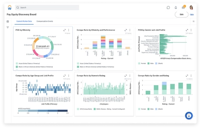 Pay Equity Discovery Board Showing Current Worker Data