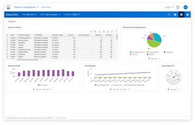 鶹ý Enterprise Planning project planning KPI dashboard for professional and business service companies. 