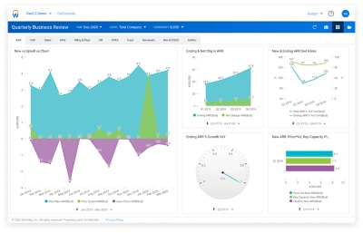 鶹ý Enterprise Planning KPI dashboard for software companies. 