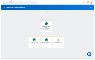 Finanzmanagement-Dashboard ?Durch Konsolidierung navigieren mit globaler Organisation