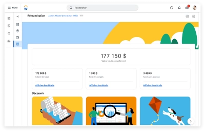 Relev de la rmunration globale sur un ordinateur.