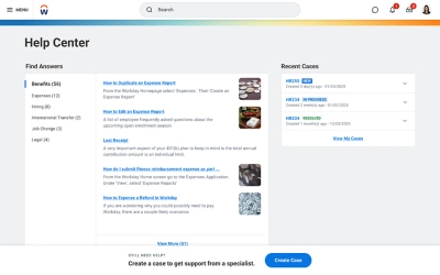 Screenshot of Help Centre dashboard shown on desktop