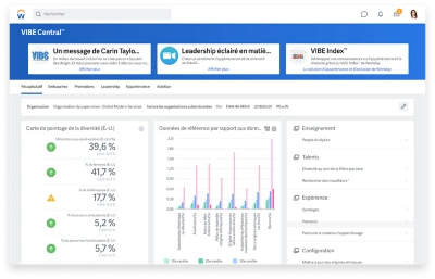 Capture d’écran du tableau de bord de VIBE Central.