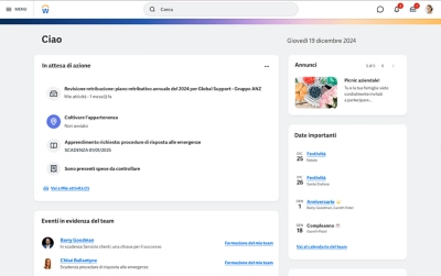 Screenshot del dashboard ݮƵ Human Resource Management