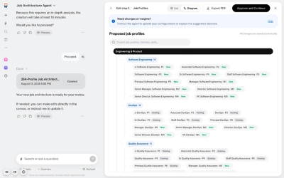 A Screenshot of the Job Architecture Agent UI.