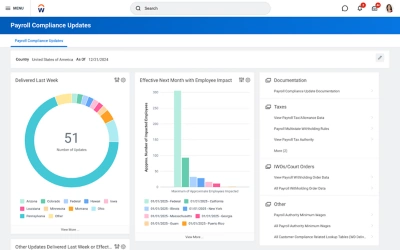 Eine Ansicht des Workflows der Entgeltabrechnungssoftware von 鶹ý 