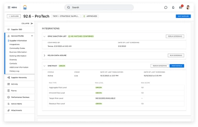 Een tweede screenshot van de leveranciersdatabase