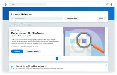 Écran du marché des occasions affichant les meilleures occasions pour vous.