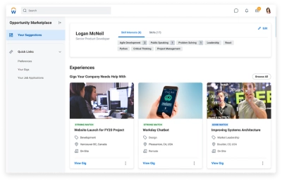 Gigs im Talent Marketplace aus Sicht eines Mitarbeiters