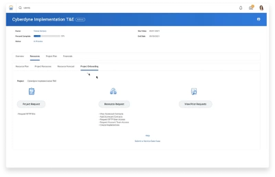 Bildschirm der 鶹ý Extend-App ?鶹ý on 鶹ý mit Onboarding-Aufgaben fr ein bestimmtes Projekt.